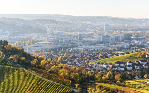 City view of Stuttgart, location of netz98 - a valantic company in Leinfelden-Echterdingen
